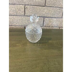 Mikasa Pineapple Crystal Covered Box 5.5" Decorative Dish